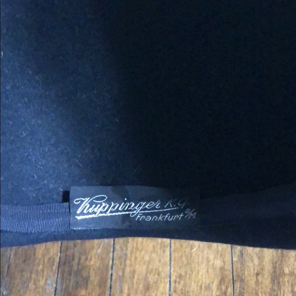 Vintage Hat with feather - Navy - Picture 5 of 7